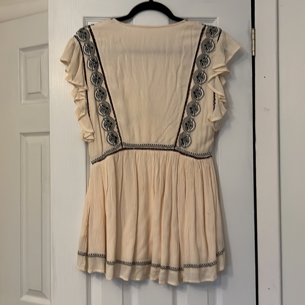 Free people cream tunic blouse - Picture 6 of 6
